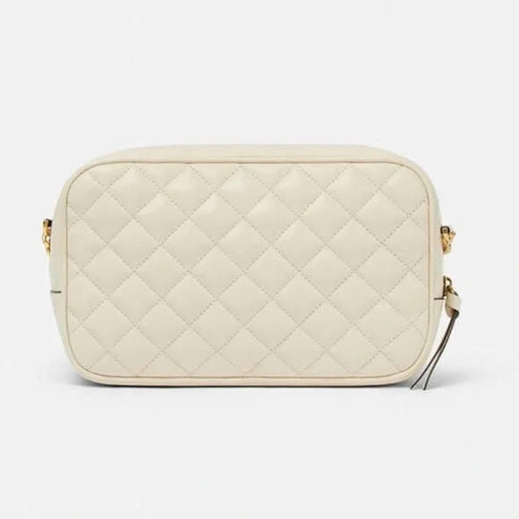 NWT VERSACE Nappa Medusa Quilted Lambskin Leather Crossbody Bag Include Dust Bag - Picture 2 of 8